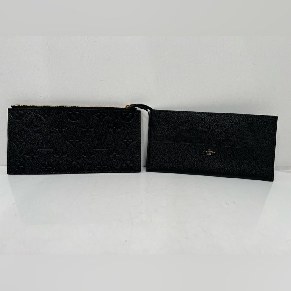 Louis  Vuitton Black Monogram Empreinte Felicie Inserts Black Very Good Conditio